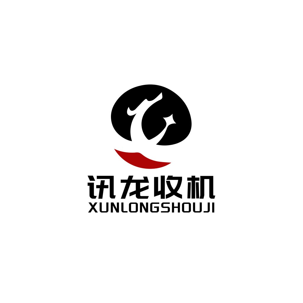 讯龙收机logo设计:简洁现代的视觉标识
