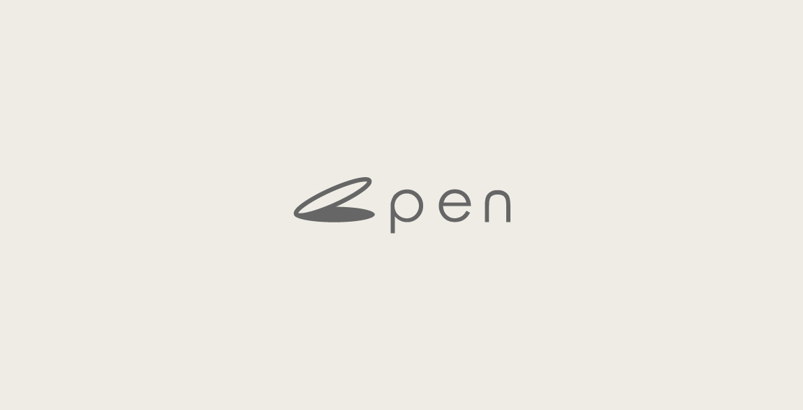 简约风格的'pen'字母logo设计