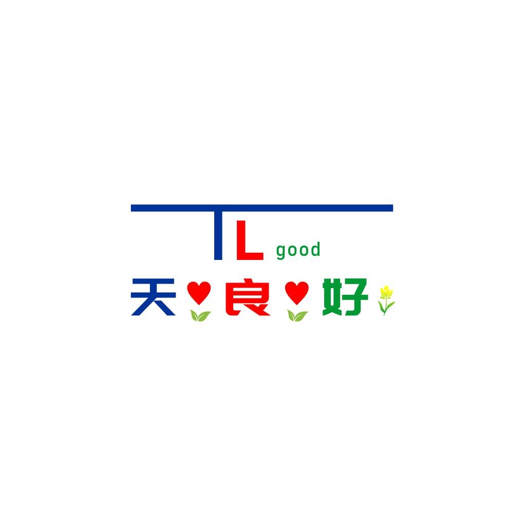简洁明了的TL good logo设计