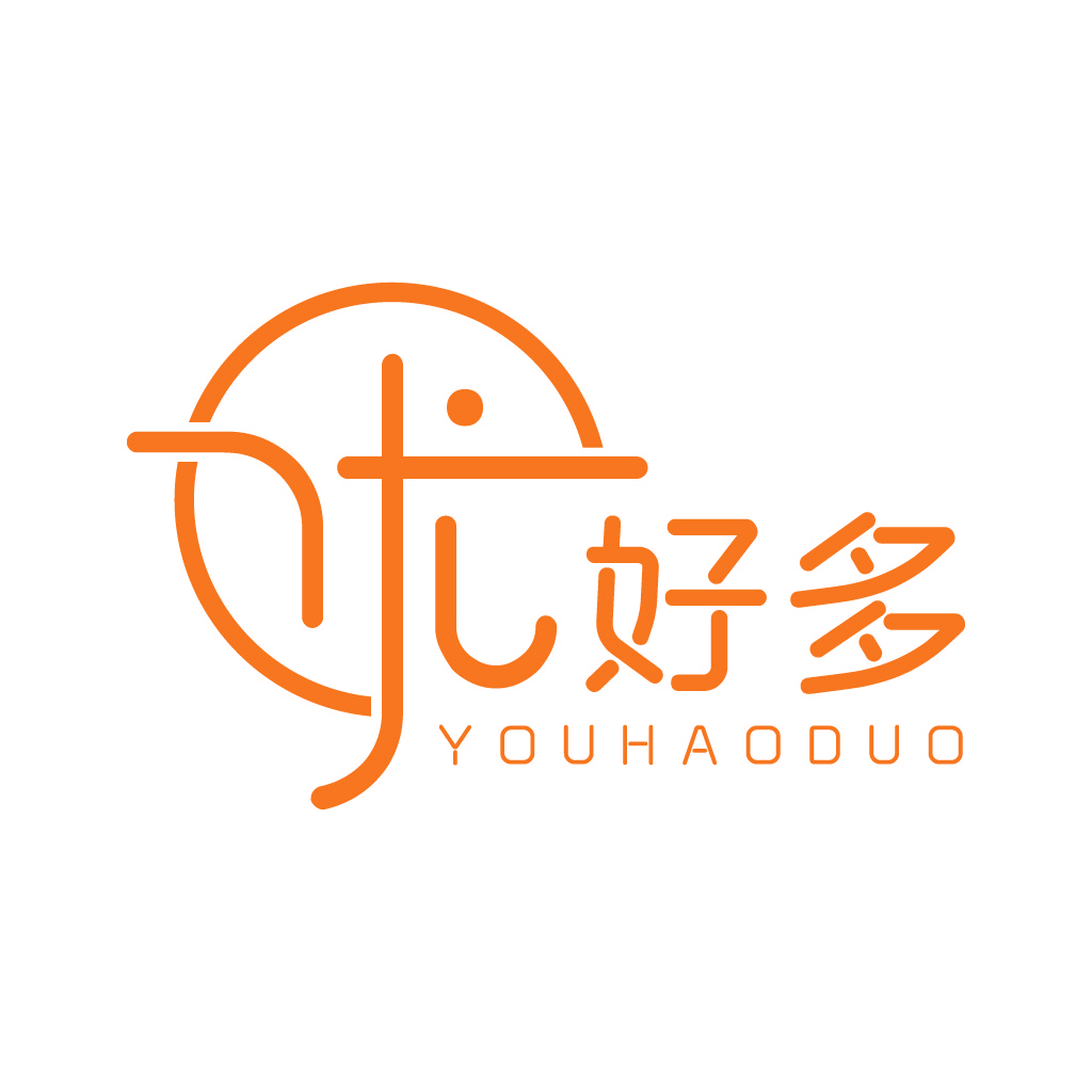 简洁现代的橙色品牌logo设计