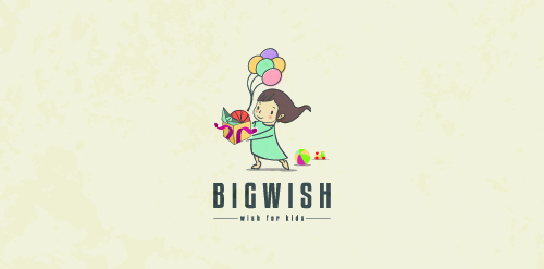 Bigwish Logo设计:儿童愿望主题