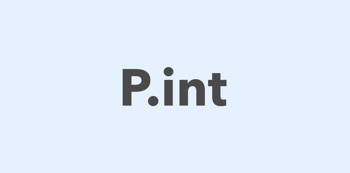 简约现代P.int logo设计