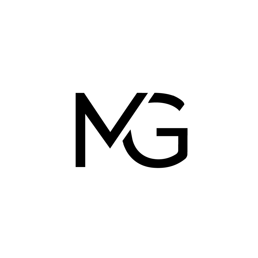 MG字母组合简约logo设计