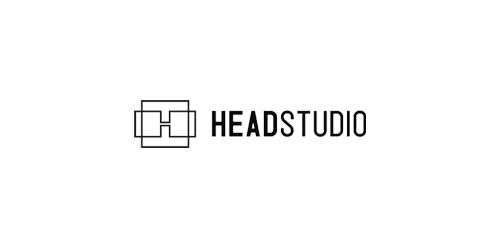 简约现代风格的HEADSTUDIO Logo设计