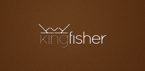 简约大气的'kingfisher'品牌logo设计
