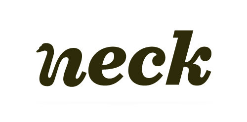 简约现代风格的'neck'字体logo设计