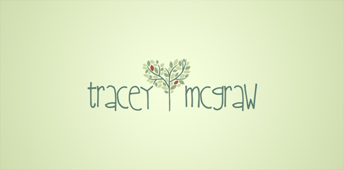 自然风格的Tracey McGraw品牌logo设计