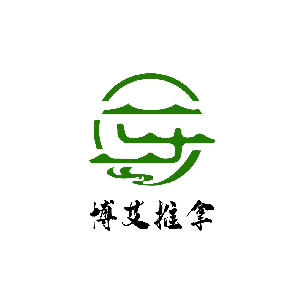 绿色山水logo设计