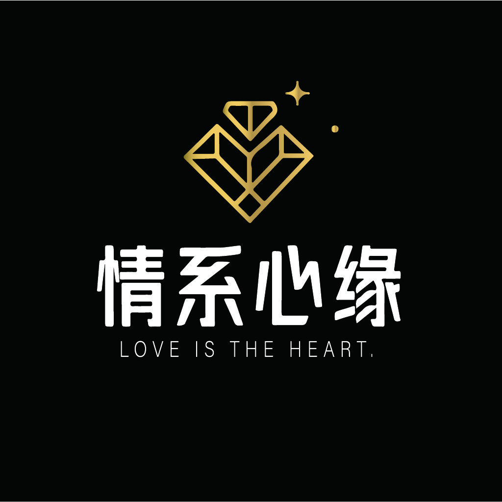 简约几何钻石logo设计