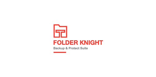 Folder Knight Logo设计:简洁备份与保护解决方案