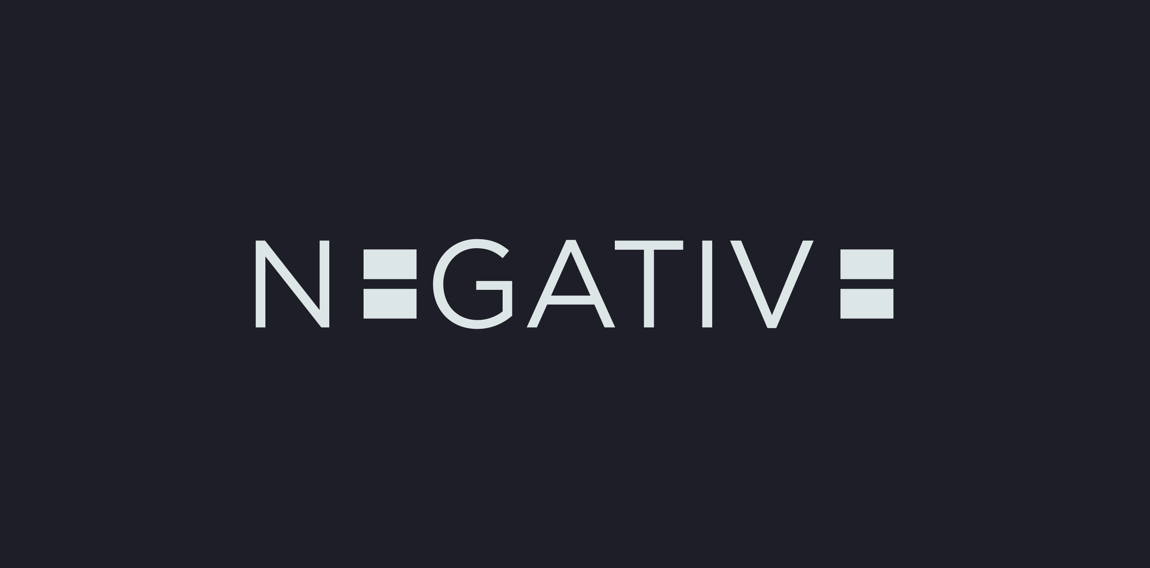 简约现代风格的NEGATIVE logo设计