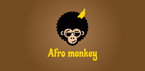 Afro Monkey Logo Design