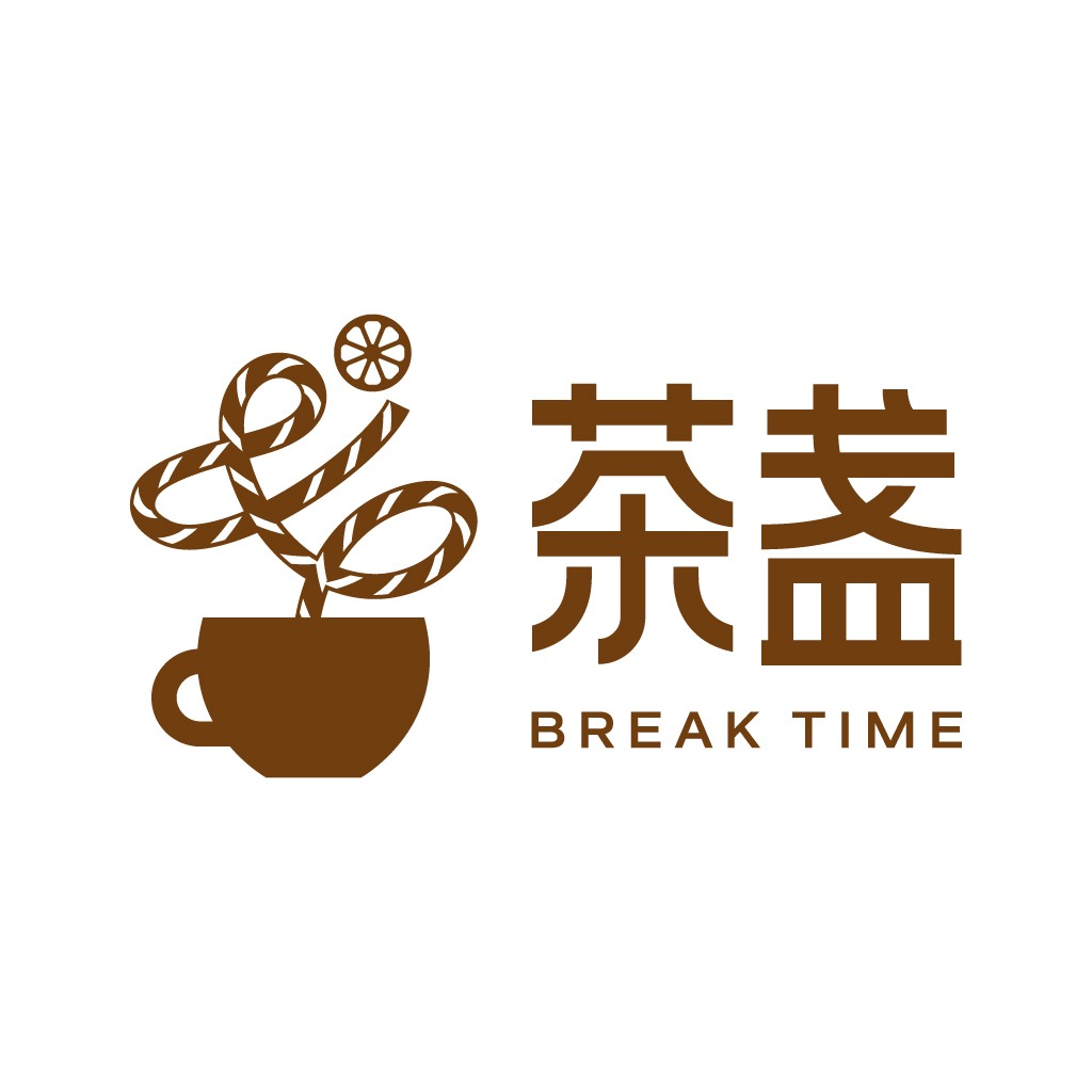 茶盖logo设计：简约茶饮品牌标识