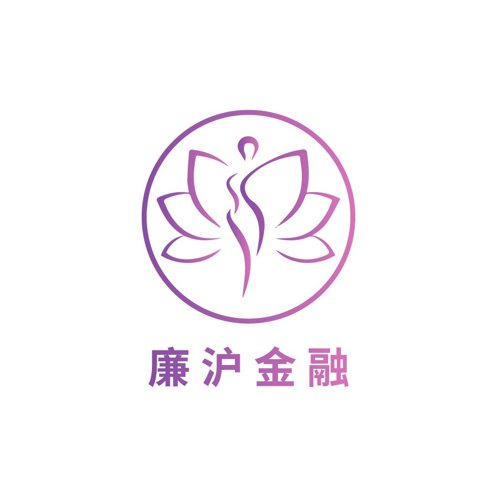 简洁优雅的莲花金融logo设计