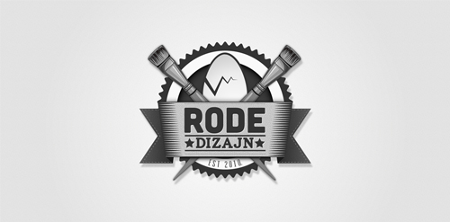 Rode Dizajn Logo设计:独特徽章风格