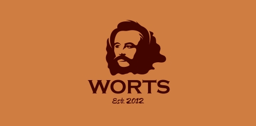 WORTS logo设计:简约复古风格