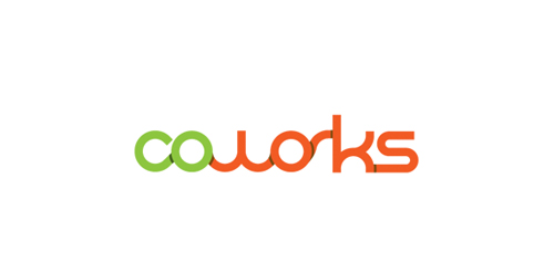 Coworks Logo设计:简洁明快的办公空间标识