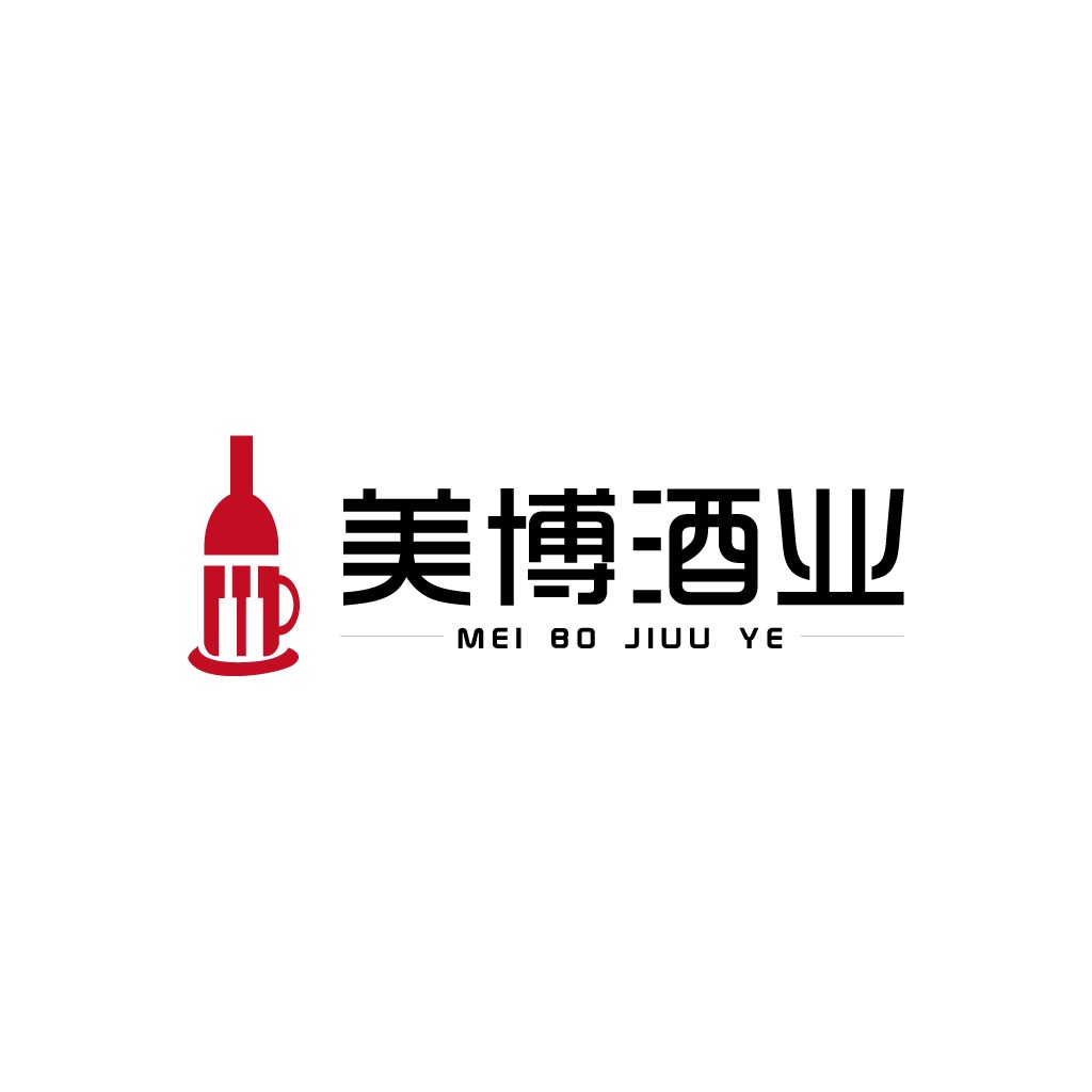 美博酒业logo设计
