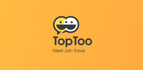 TopToo Logo设计:简洁交流平台标识