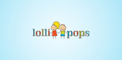 卡通风格儿童品牌logo设计