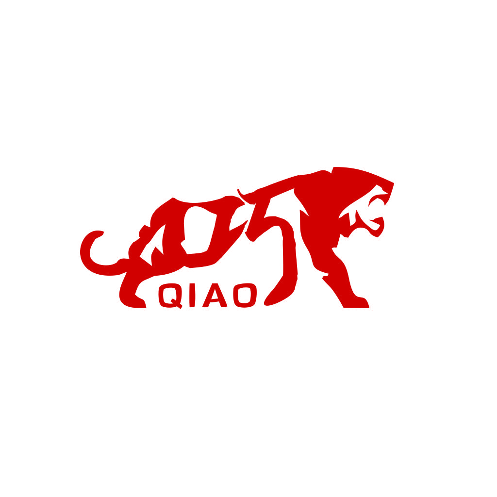 QIAOQIAO红色狮子logo设计