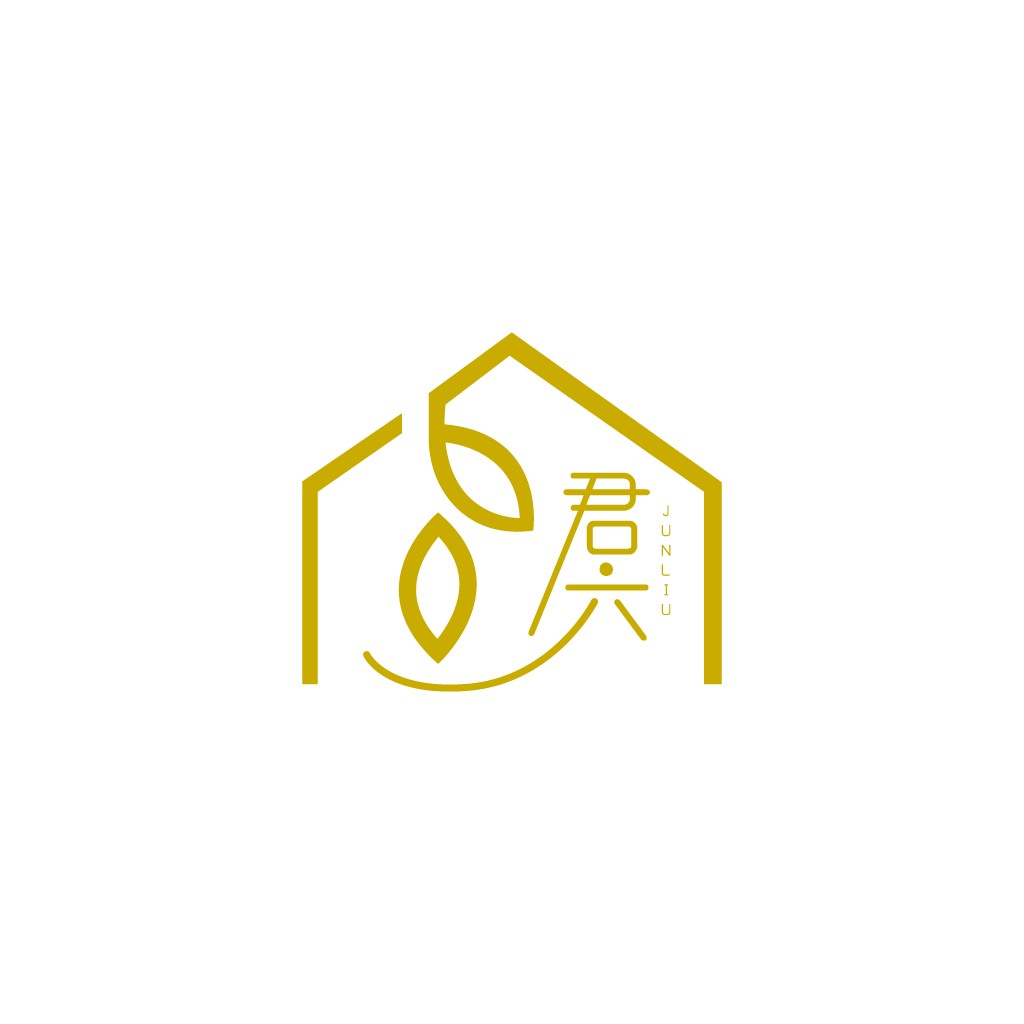 简约自然风格的房屋logo设计