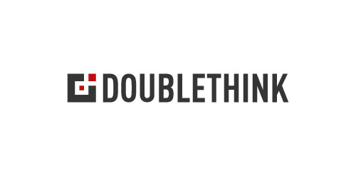 简约现代风格的Doublethink Logo设计