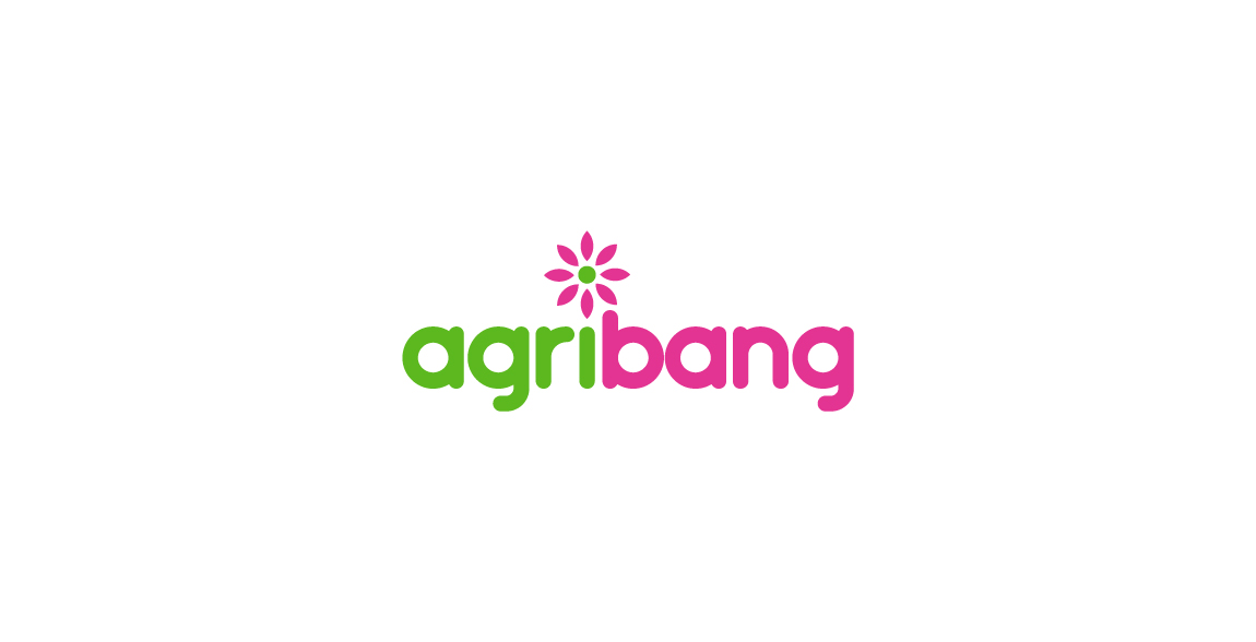 农业品牌logo设计:绿色与粉色的完美结合