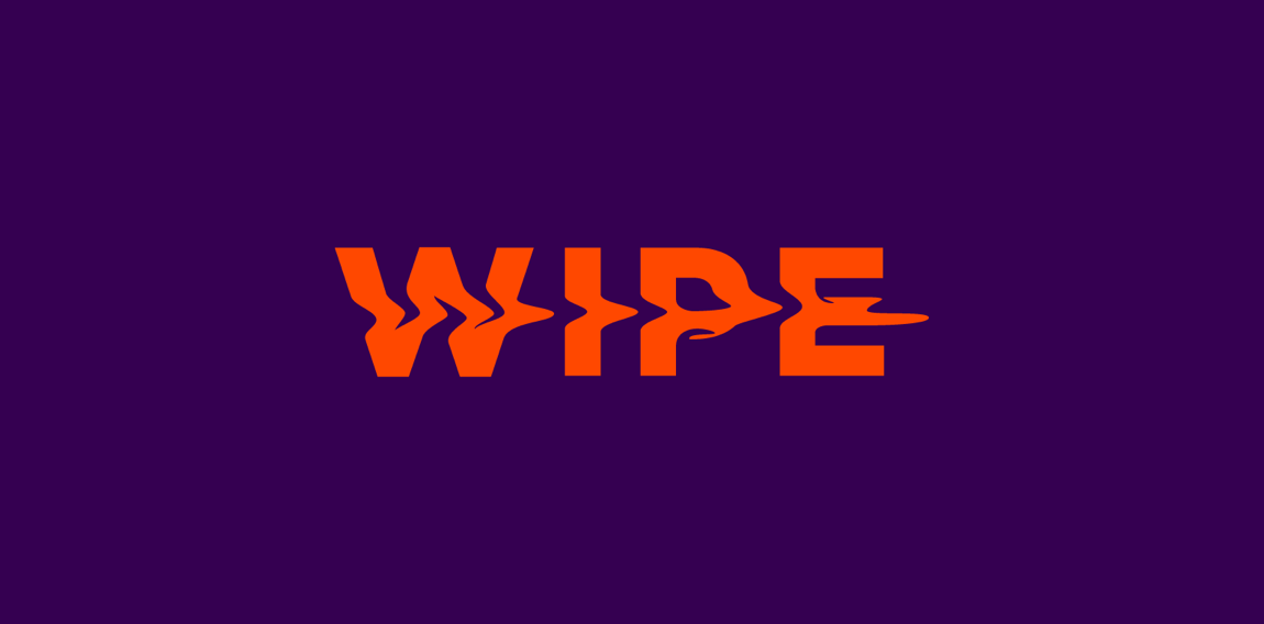 简洁现代的WIPE logo设计