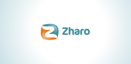 现代简洁Zharo Logo设计