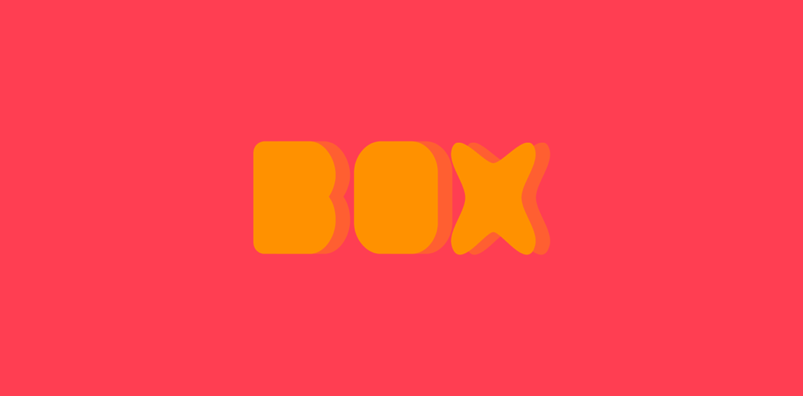 极简风格的Box Logo设计