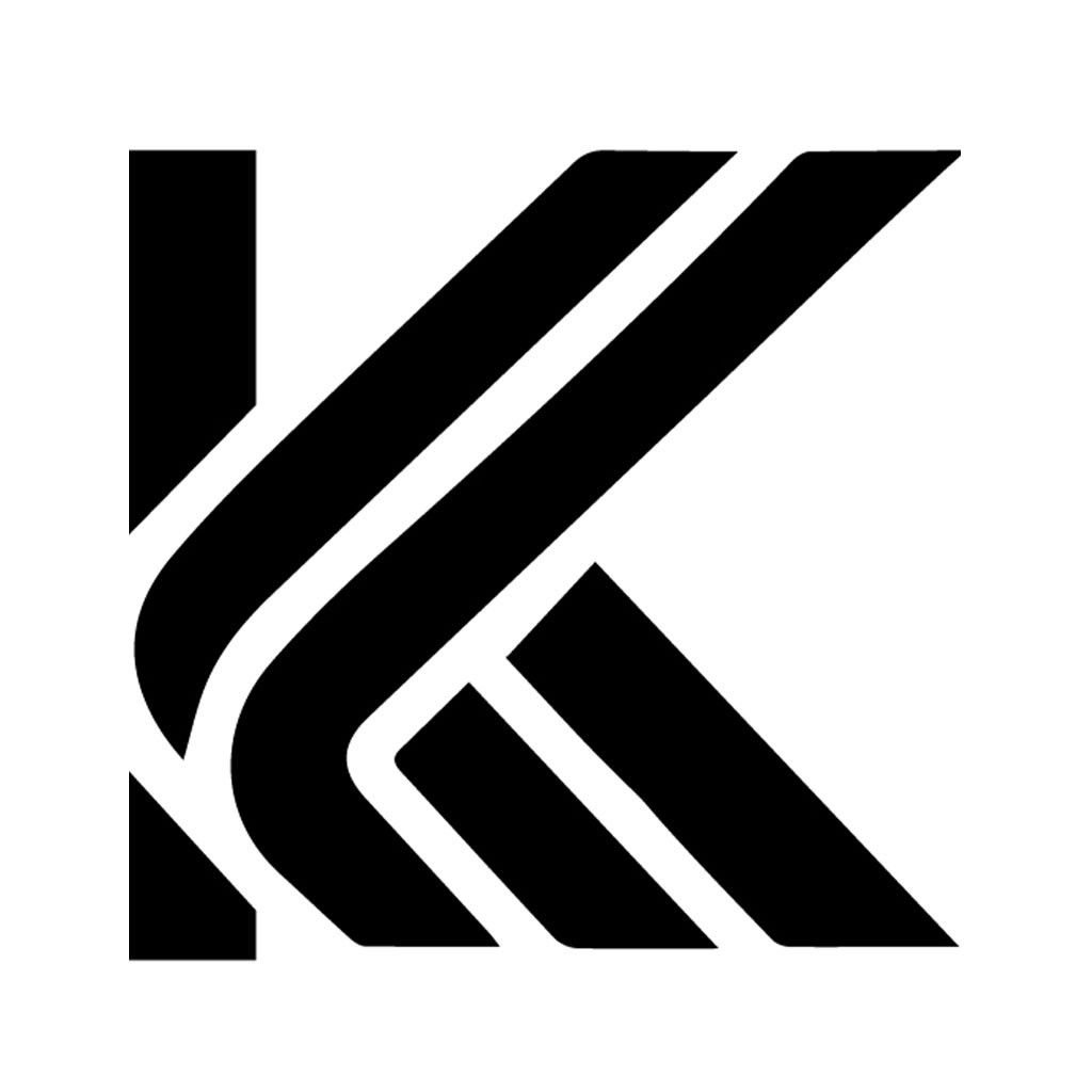 极简线条K字母logo设计