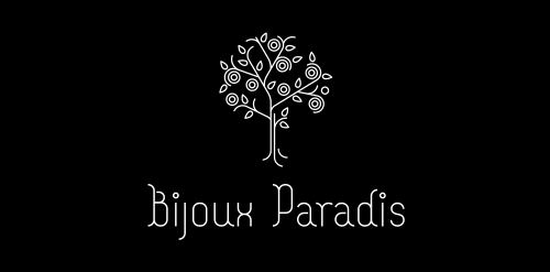 简约自然风格的Bijoux Paradis logo设计