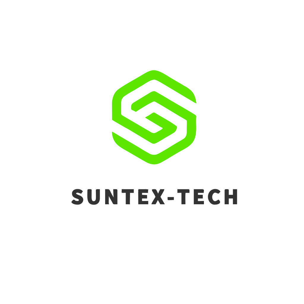 简约科技感绿色六边形logo设计