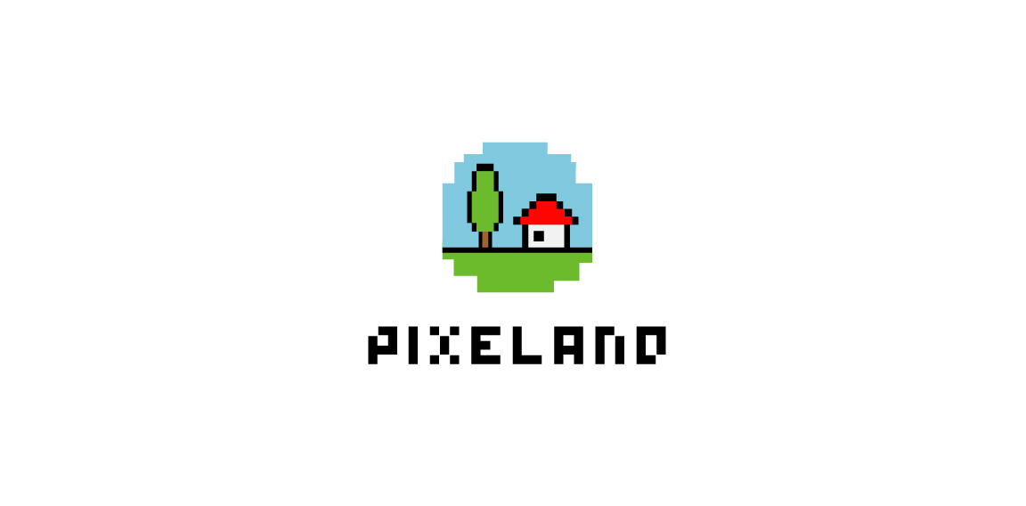 像素风格乡村房屋logo设计