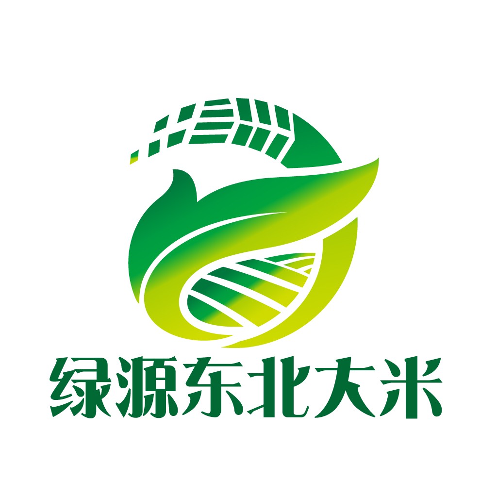 绿色生态大米logo设计