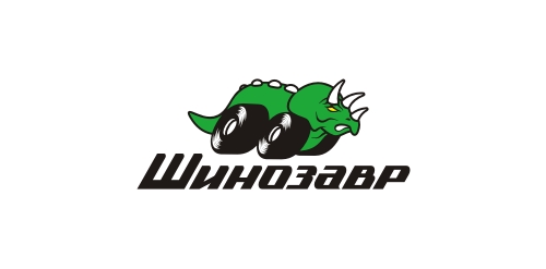 恐龙轮胎logo设计