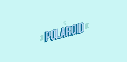 极简风Polaroid logo设计