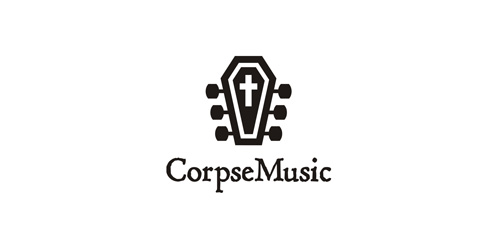 墓碑音乐logo设计