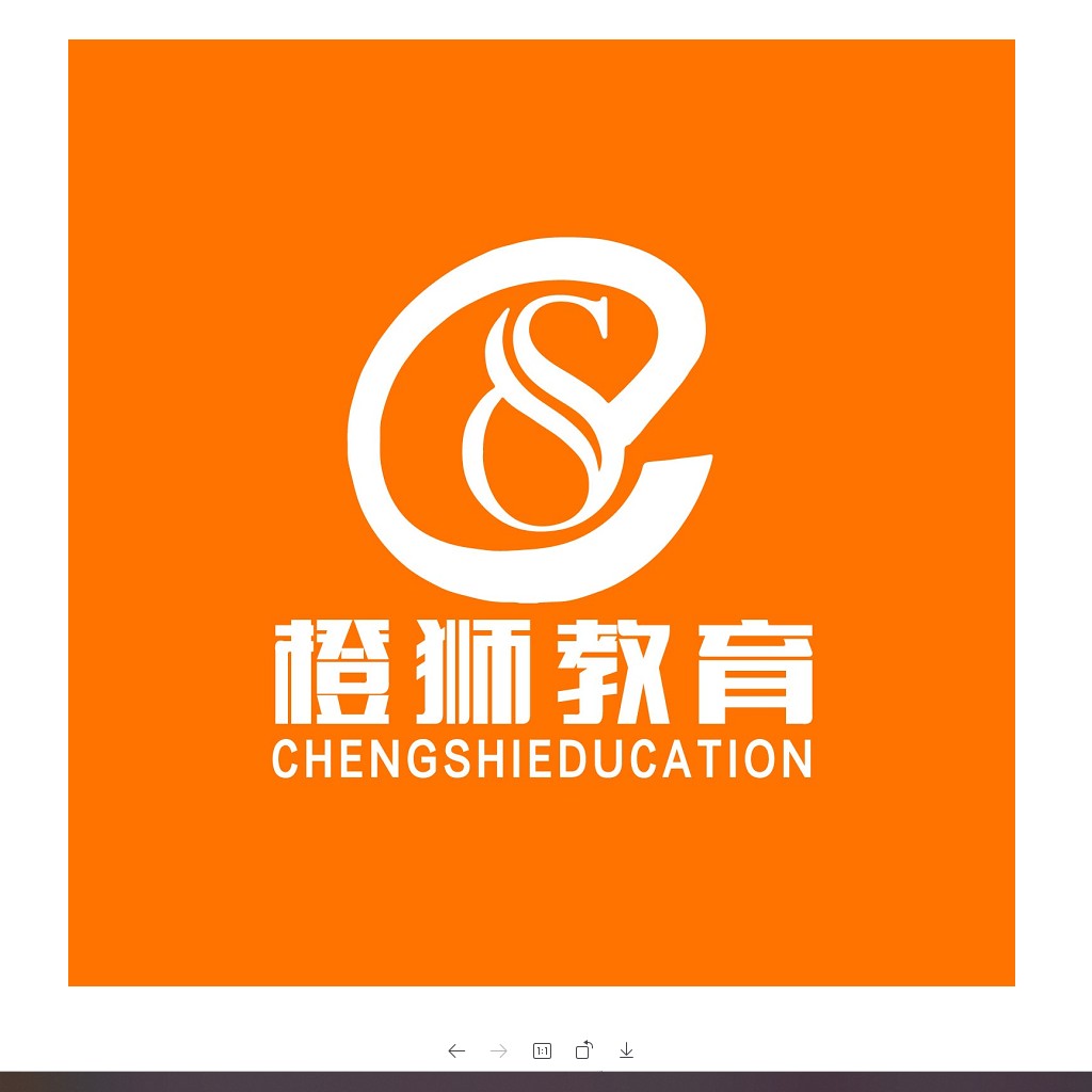 橙狮教育logo设计