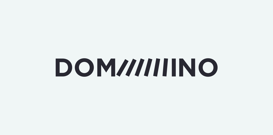 简约线条设计的DOMINO LOGO设计