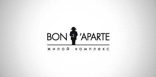 简约风格的'Bon Aparte'品牌logo设计