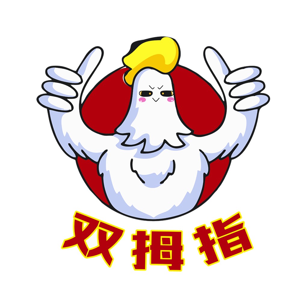 卡通风格圣诞老人logo设计