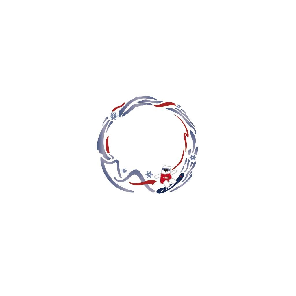 冬季运动雪地摩托logo设计