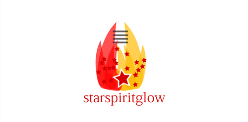 星火精神闪耀logo设计