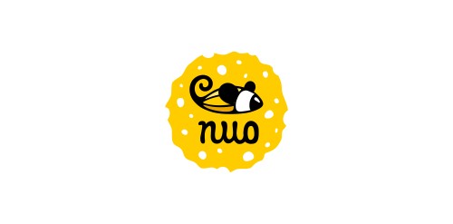 简洁创意的'nuo'品牌logo设计