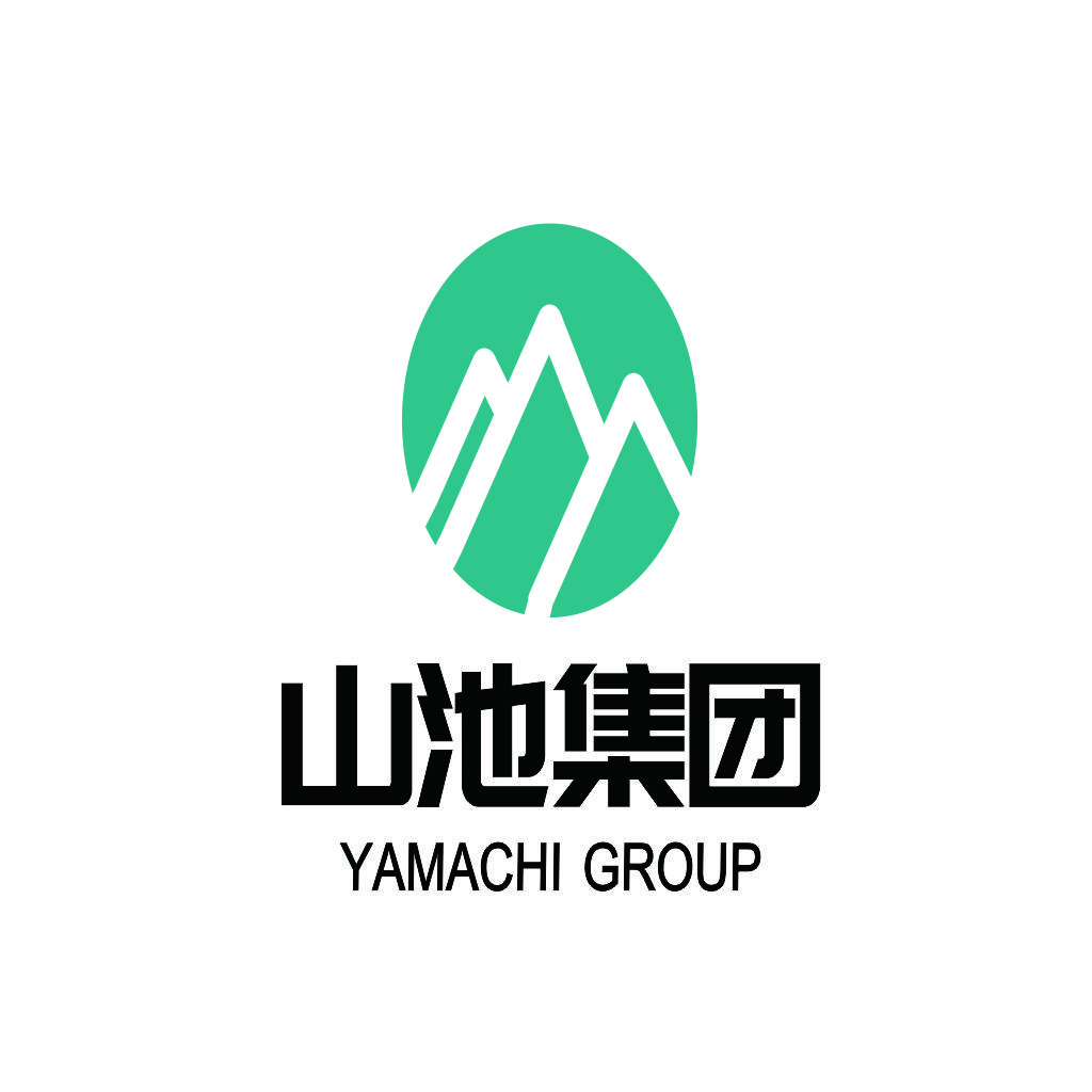 山池集团logo设计：简约山形标志