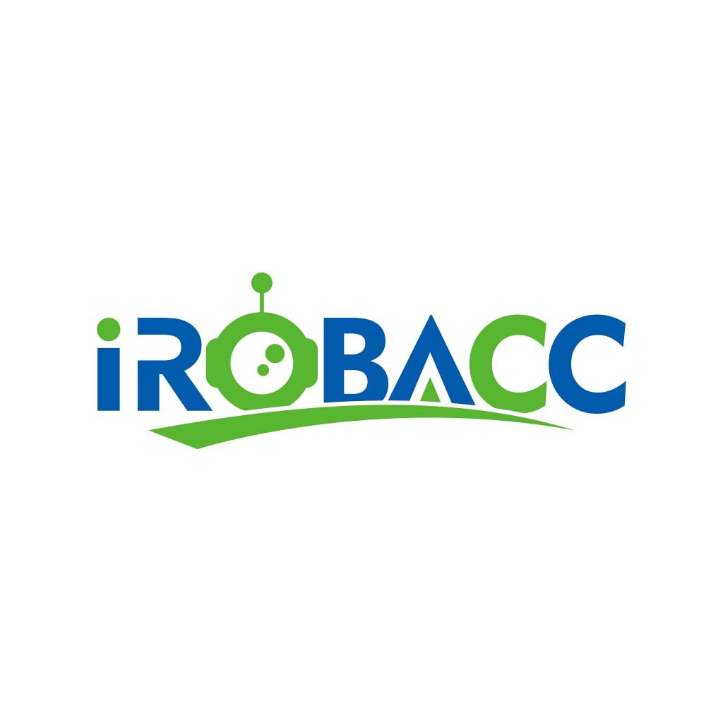 iRobBacc logo设计:科技感十足的机器人主题标志