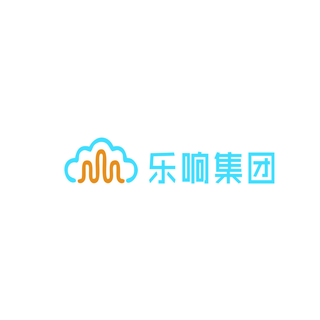 云朵与波浪形logo设计