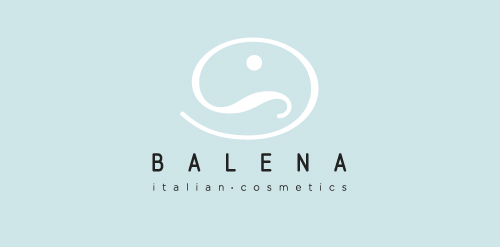 简洁优雅的Balena意大利化妆品logo设计